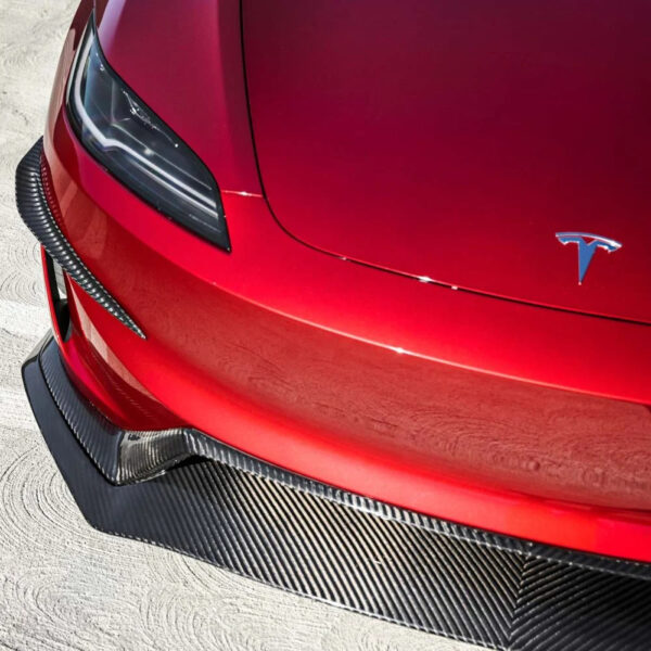 Carbon Fibre Full Front Aero Kit for Tesla Model 3 Performance (2024+) - Image 2